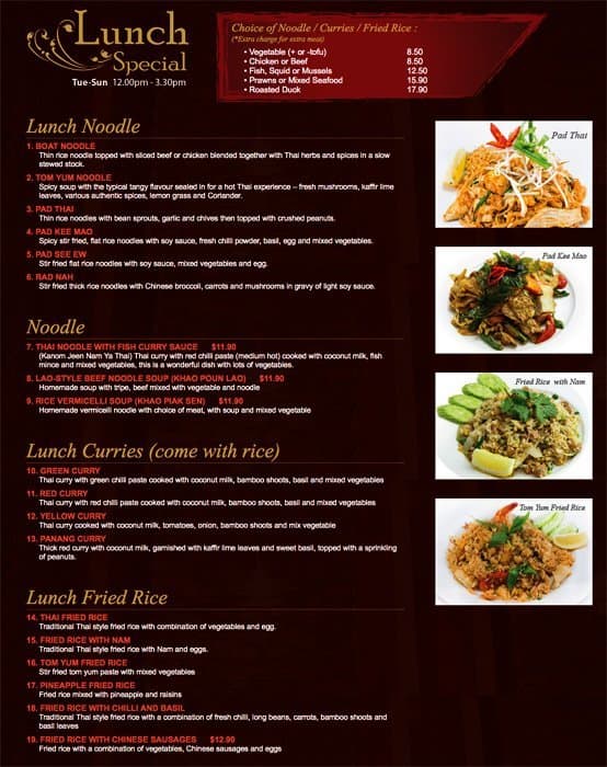 Thai Coriander Menu, Menu for Thai Coriander, Canley Vale, Sydney ...