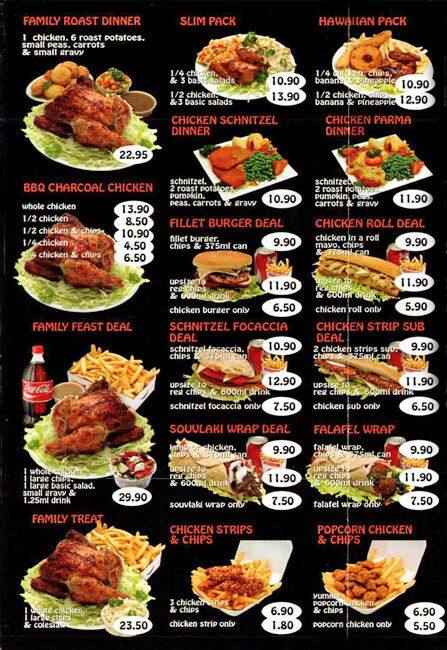noble park chicken charcoal Charcoal Park Melbourne: Menu del a Foto Chicken con Noble