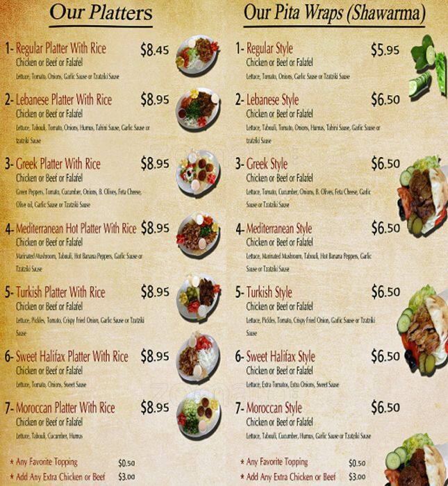 Shannon Donair Menu, Menu for Shannon Donair, Cloverdale, Surrey Urbanspoon/Zomato