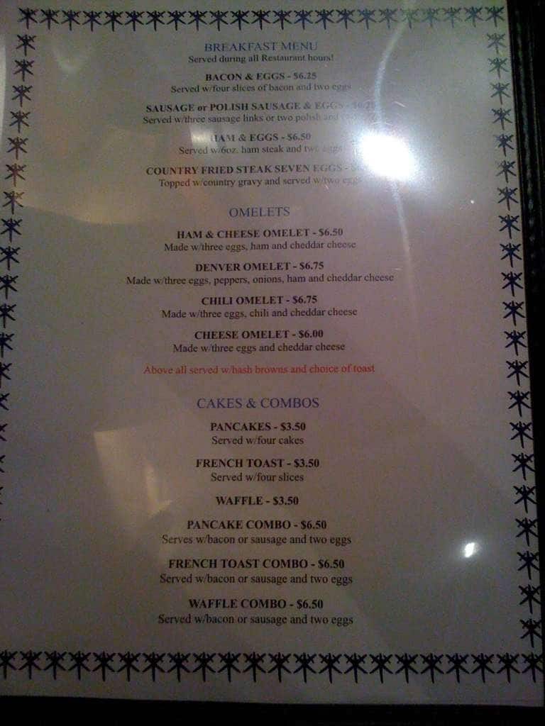 Menu at Cariba Charlie's Bar, Las Vegas, S Rainbow Blvd #303