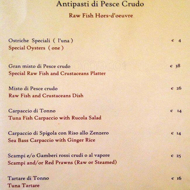 Menu di Papagio' 