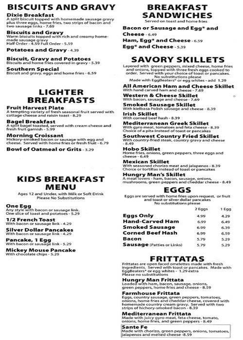 Lakeside Cafe Menu Menu For Lakeside Cafe Fort Wayne Fort Wayne