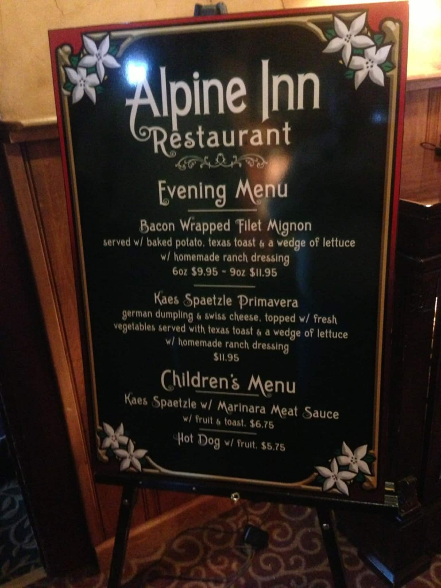 Menu At Alpine Inn Restaurant Hill City   45df7ca94743d8b40593b1ad0b315d60 