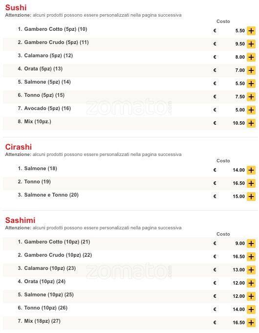 Menu di Hune 