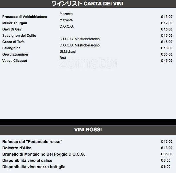 Menu di Sakura 