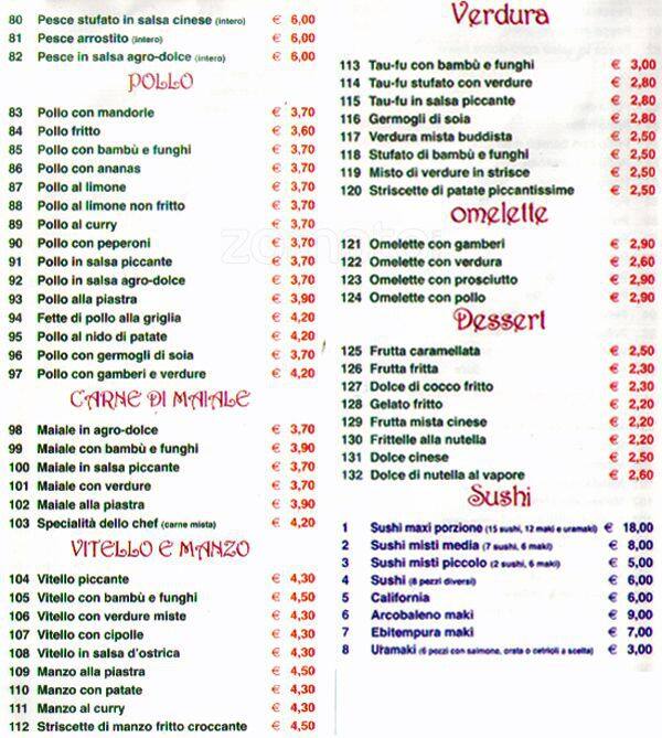 Menu di Bar Piramide 