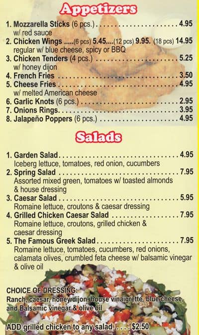 Elmhurst Famous Pizza Menu For Jackson Elmhurst Famous Pizza Menu