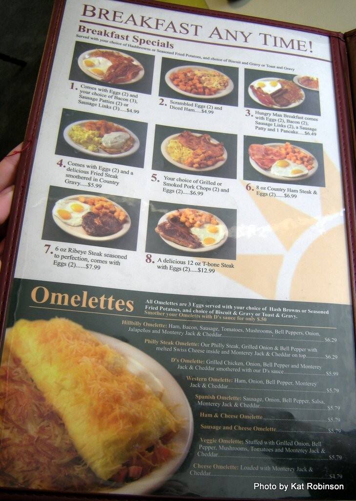 D S Restaurant Menu For Alma Fort Smith D S Restaurant Alma Menu