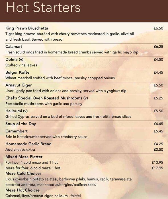 Menu at Delicio restaurant, Bexleyheath, 157 Broadway