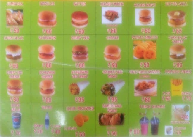 Menu at Jumbo King, Hyderabad, Near SBH Bank