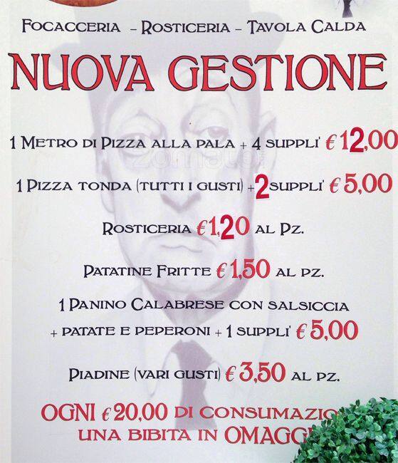 Menu di Totò Il Principe 