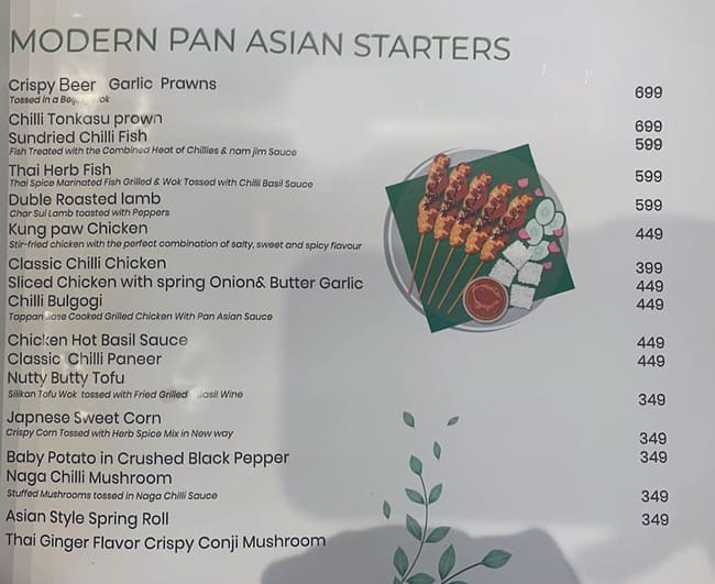 Menu at Cafe Mango Tree, Jalandhar
