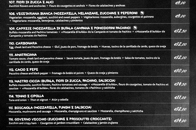 Menu di Mastro Ciccia 