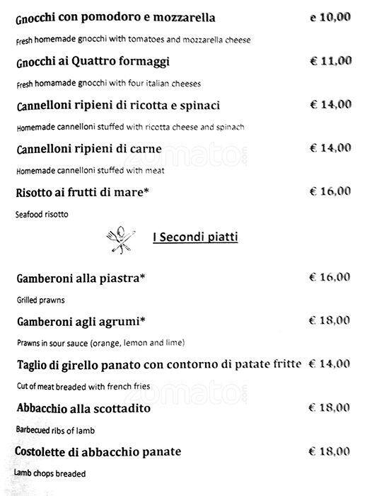 Menu di Mastro Ciccia 