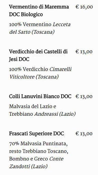 Scaramouche menu