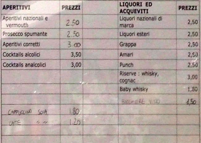 Menu di Lustri 1946 