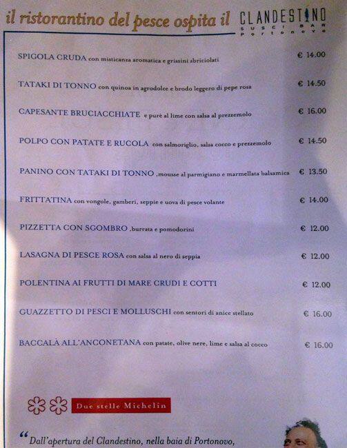 Menu di Il Pesce 