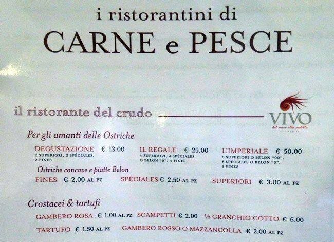 Menu di Il Pesce 