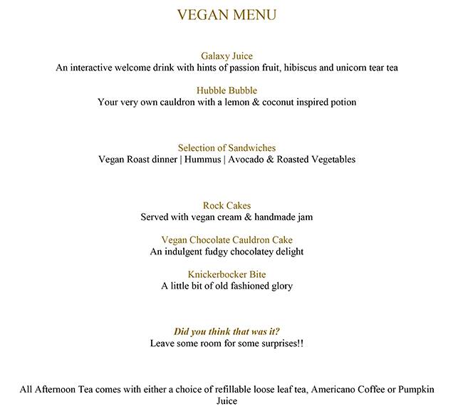 Menu at Cutter & Squidge cafe, London, 20 Brewer St