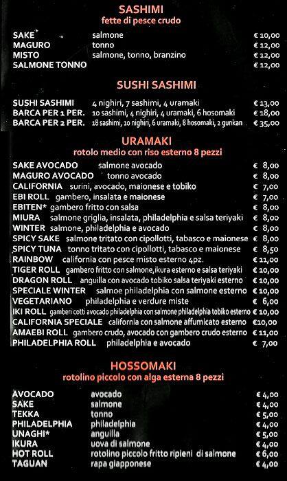 Menu di Japanese iki Restaurant 