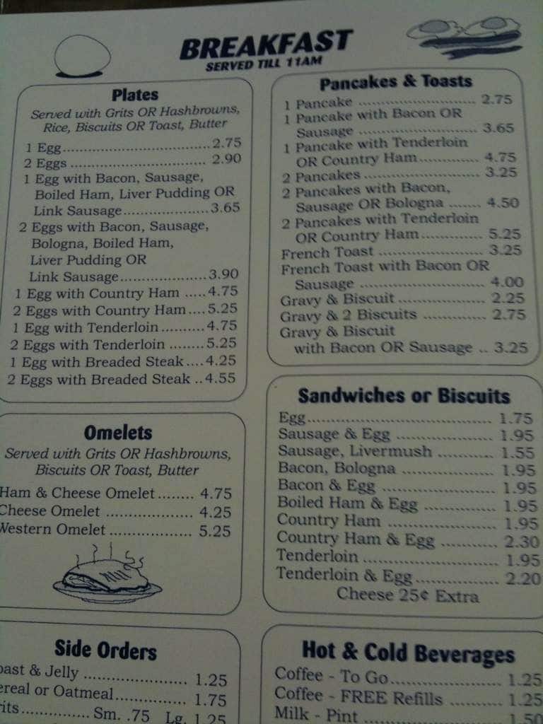 Online Menu of Beckys Restaurant & Grill Restaurant, Richfield, North