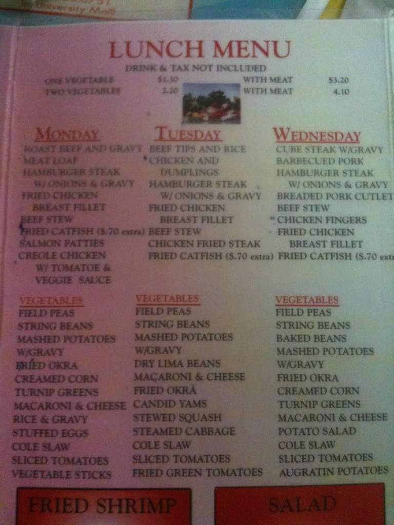  Menu  at City  Cafe  Northport