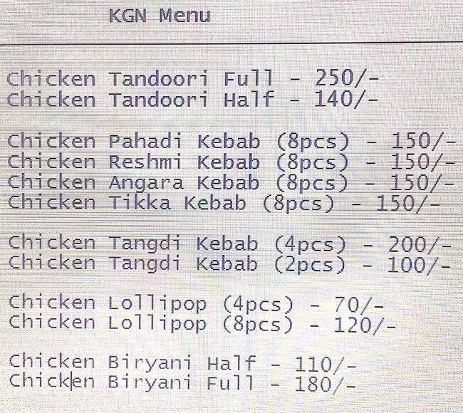 KGN Xprs Menu, Menu for KGN Xprs, Nigdi, Pune Zomato