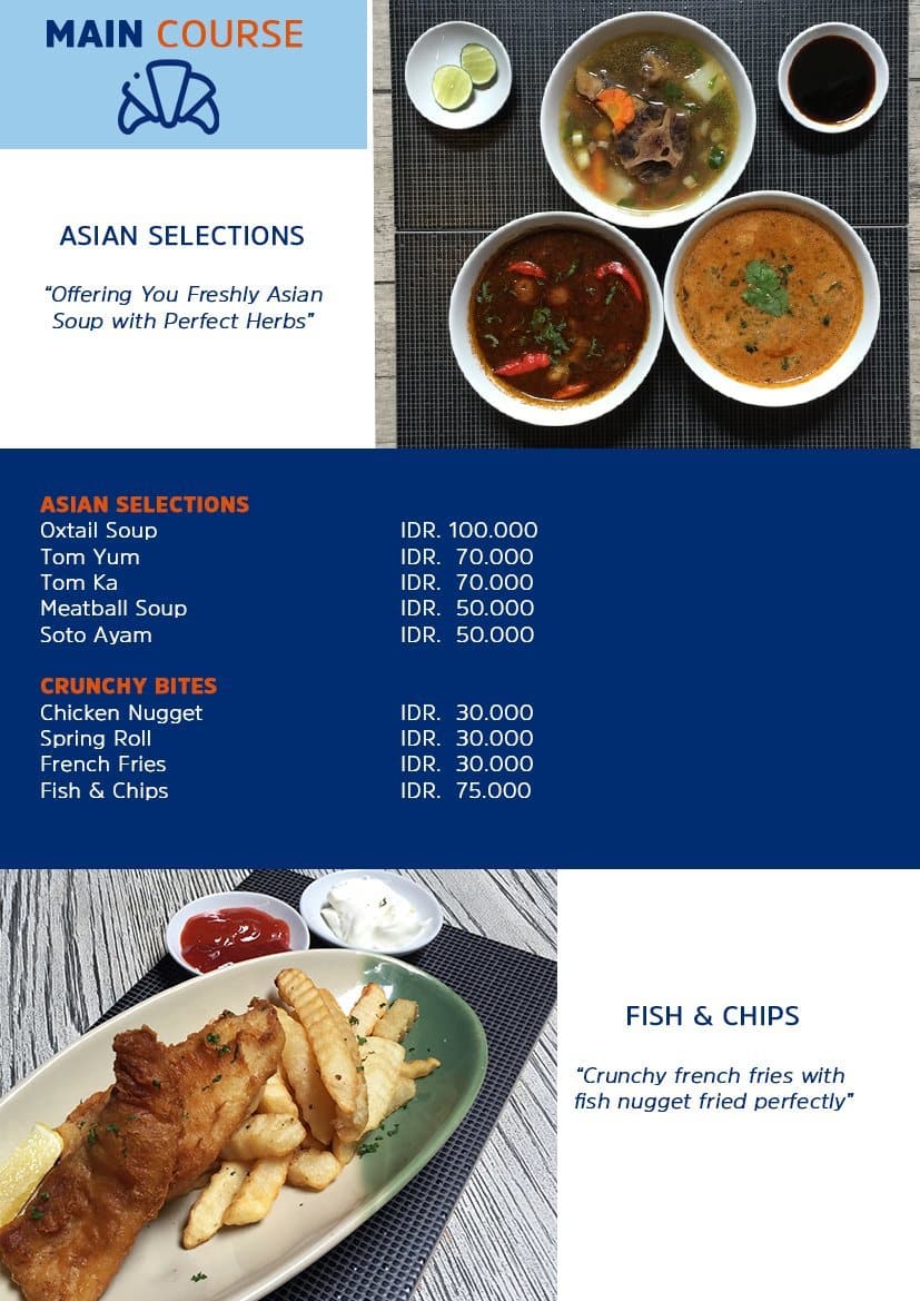 Menu at Great Room Restaurant, Central Jakarta
