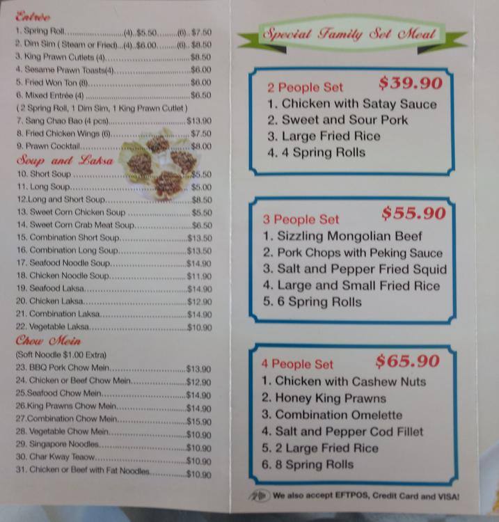 best friend chinese restaurant menu 888 dundas