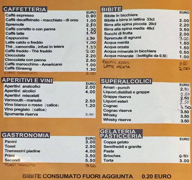 Menu di Dream Café 