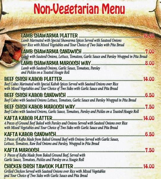 Saad's Halal Place Menu, Menu for Saad's Halal Place, Spruce Hill