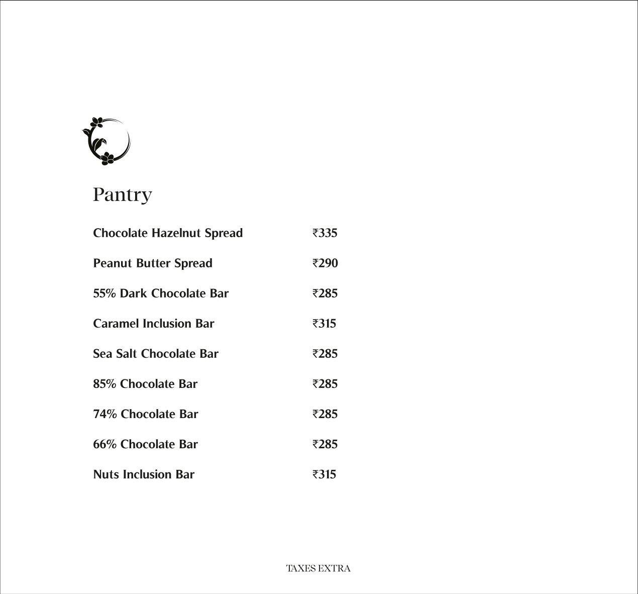 Roastery coffee house ! Kolkata menu