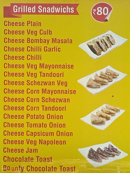 Menu At Sandwich Express Viman Nagar Pune