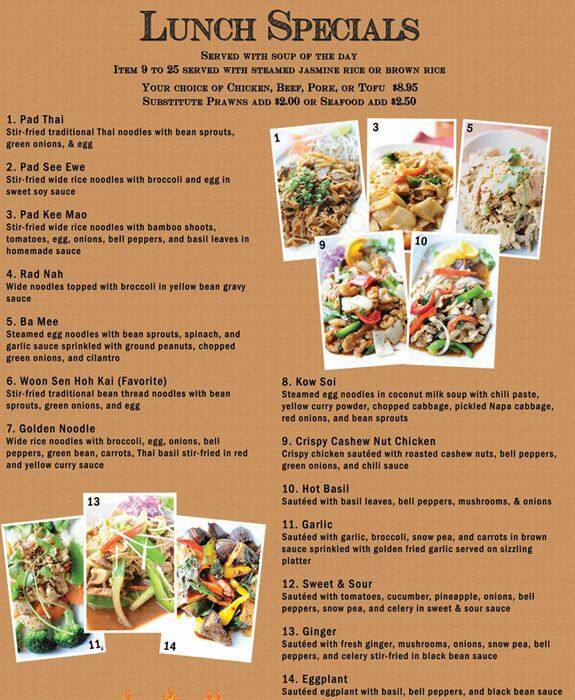 Zab Thai Restaurant Menu Menu For Zab Thai Restaurant Everett