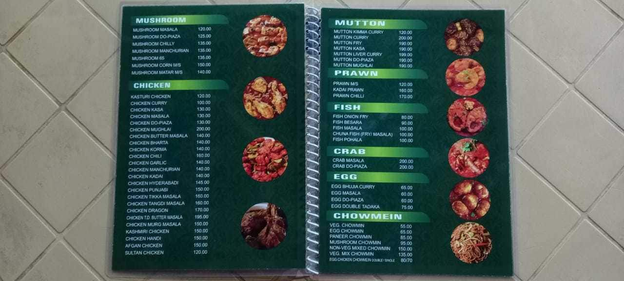 Menu of MGB Restaurant, BJB Nagar, Bhubaneshwar