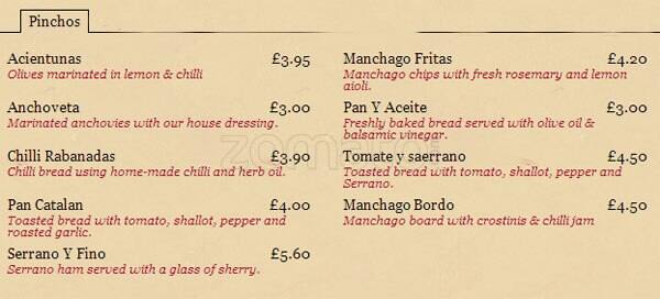 Ambiente menu