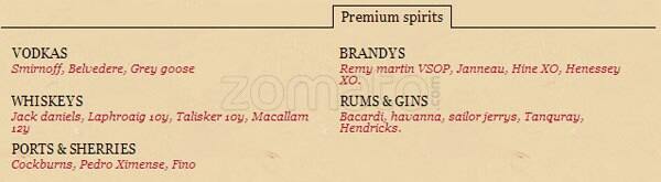 Ambiente menu