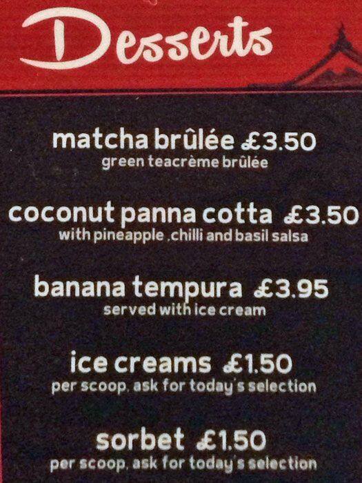 Menu at Bonsai Bar Bistro, Edinburgh, 46 W Richmond St