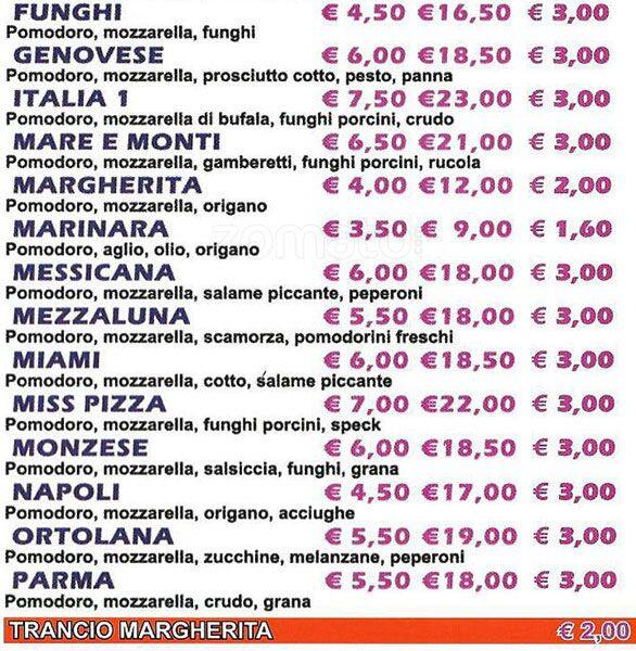 Menu di Italia 1 N. 3 