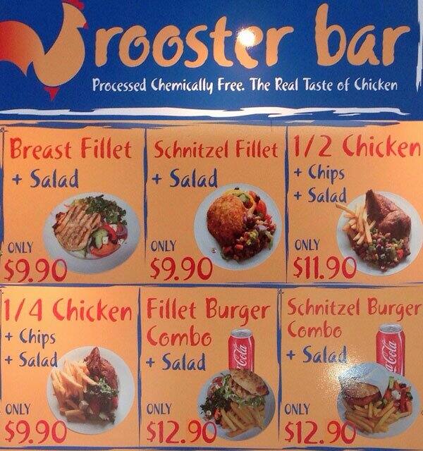 the stuffed rooster menu