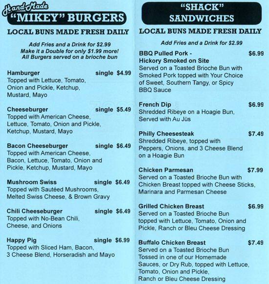 Menu at Wing Shack Longmont fast food, Longmont