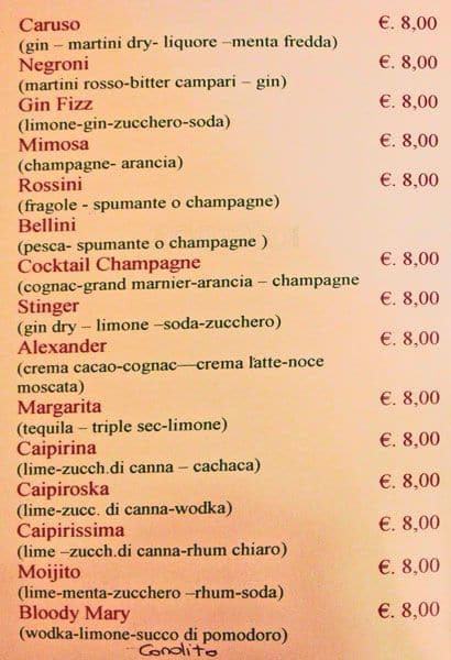 Menu di Silos Café 