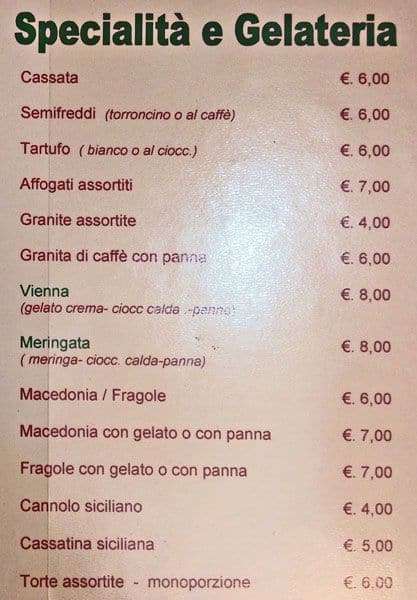Menu di Silos Café 