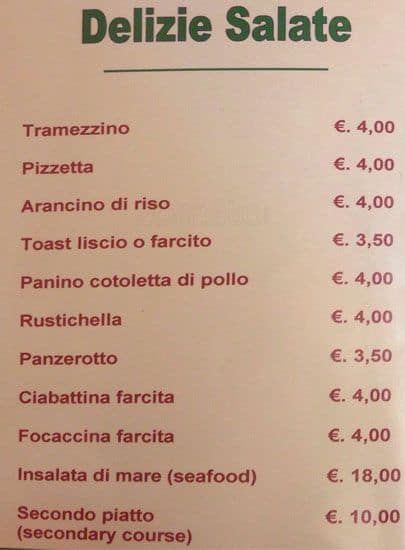 Menu di Silos Café 