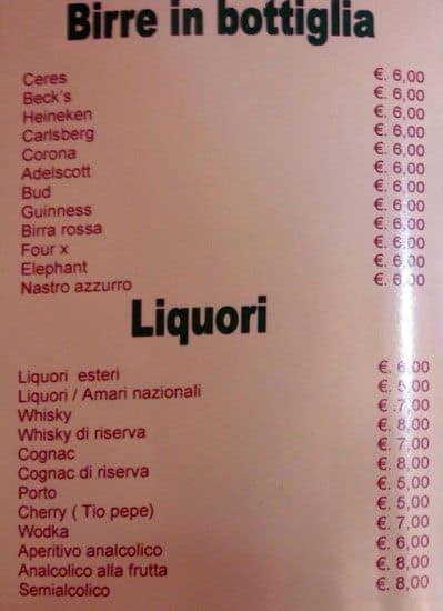 Menu di Silos Café 