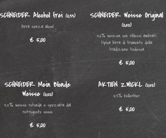 Menu di Officina Birra 