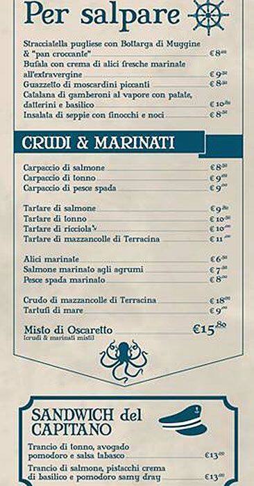 Menu di Sailor 