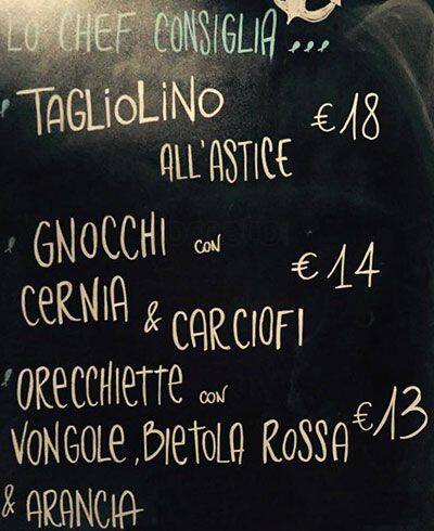 Menu di Sailor 