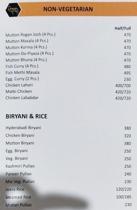 Lemon Grass Restaurant menu