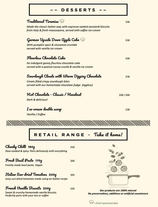 Menu at The Pizza Bakery, Bengaluru, Coconut Grove